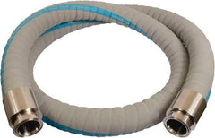 Continental ContiTech - 3" Inside x 3.59" Outside Diam, 220°F, Tri-Clovers Food & Beverage Hose - 4-1/2" Bend Radius, Gray, 20' Long, 200 Max psi, 29 Vacuum Rating - A1 Tooling