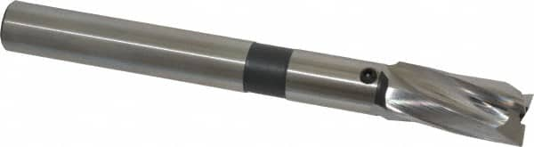 Cleveland - 19/32" Diam, 1/2" Shank, Diam, 3 Flutes, Straight Shank, Interchangeable Pilot Counterbore - A1 Tooling