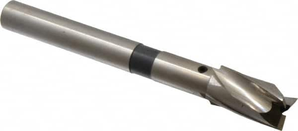 Cleveland - 21/32" Diam, 1/2" Shank, Diam, 3 Flutes, Straight Shank, Interchangeable Pilot Counterbore - A1 Tooling