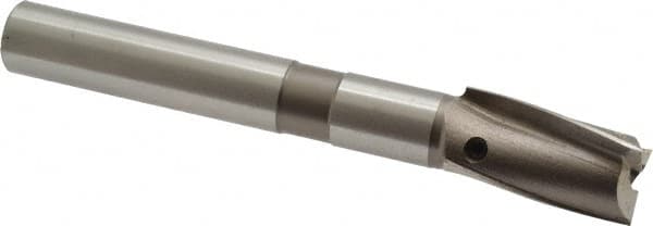 Cleveland - 13/16" Diam, 5/8" Shank, Diam, 3 Flutes, Straight Shank, Interchangeable Pilot Counterbore - A1 Tooling