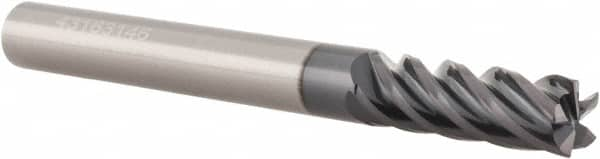 Accupro - 3/4", 5 Flute, Single End, Solid Carbide, 0.02" Corner Radius End Mill - 4" OAL, Right Hand Flute, 1-5/8" LOC, Right Hand Cut - A1 Tooling