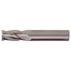 ‎1/16″ × 1/8″ × 1/8″ × 1-1/2″ RHS / RHC Solid Carbide 4-Flute Square Nose Single End General Purpose End Mill - Bright