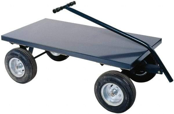 Durham - 2,000 Lb Capacity Cold-Rolled Steel 5th Wheel Wagon - Cold-Rolled Steel Deck, 36" OAW - A1 Tooling