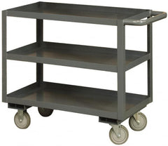 Durham - 3,000 Lb Capacity, 24" Wide x 36" Long x 48" High Heavy Duty Service Cart - 3 Shelf, Steel - A1 Tooling