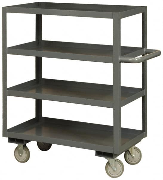 Durham - 3,000 Lb Capacity, 24" Wide x 36" Long x 60" High Heavy Duty Service Cart - 4 Shelf, Steel - A1 Tooling