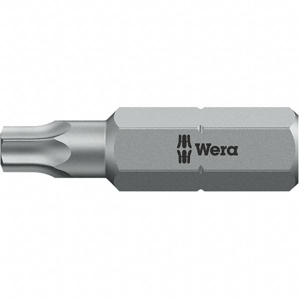 Wera - 1/4" Drive T1 Torx Screwdriver Bit - 1" OAL, Insert Bit - A1 Tooling