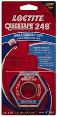 Loctite - Blue, Medium Strength Tape Threadlocker - Series 249, 24 hr Full Cure Time, Hand Tool, Heat Removal - A1 Tooling