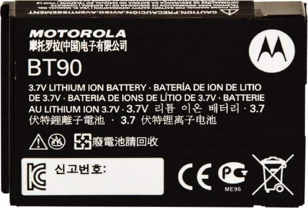 Motorola - Two Way Radio Battery - Lithium-Ion, Series CLP & DLR - A1 Tooling