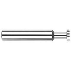 0.3125″ (5/16″) Cutter Diameter × 0.0312″ (1/32″) Radius × 0.5000″ (1/2″) Neck Length Carbide Full Radius Standard Keyseat Cutter, 6 Flutes - Exact Industrial Supply