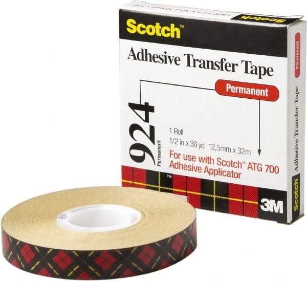 3M - 60 Yds. Long x 3/4" Wide, Medium Strength Acrylic Adhesive Transfer Tape - 2 mil Thick - A1 Tooling