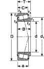 SKF - 220mm Bore Diam, 340mm OD, 76mm Wide, Tapered Roller Bearing - Exact Industrial Supply