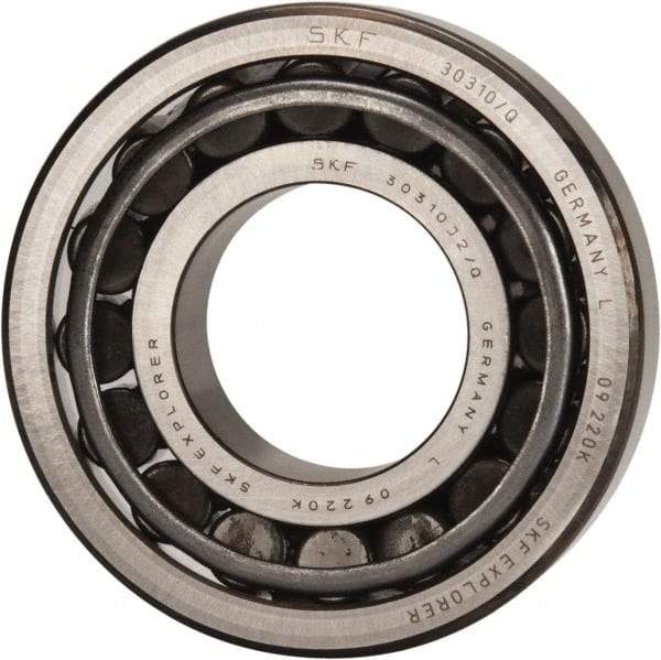 SKF - 50mm Bore Diam, 110mm OD, 29.25mm Wide, Tapered Roller Bearing - 125,000 N Dynamic Load Capacity, 140,000 N Static Load Capacity - A1 Tooling