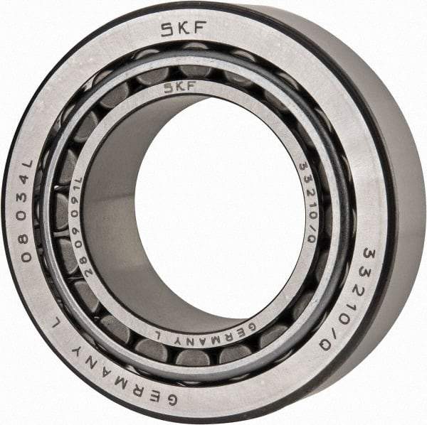 SKF - 50mm Bore Diam, 90mm OD, 32mm Wide, Tapered Roller Bearing - 114,000 N Dynamic Load Capacity, 160,000 N Static Load Capacity - A1 Tooling