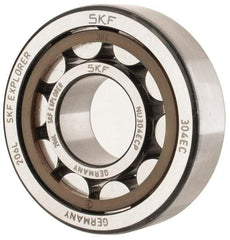 SKF - 20mm Bore Diam, 52mm Outside Diam, 15mm Wide Cylindrical Roller Bearing - 30,800 N Dynamic Capacity, 26,000 Lbs. Static Capacity - A1 Tooling