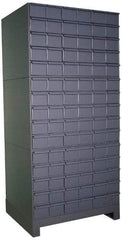 Durham - 90 Bin Drawer Cabinet System - 17-1/4 Inch Overall Depth x 69-1/8 Inch Overall Height, Gray Steel Bins - A1 Tooling