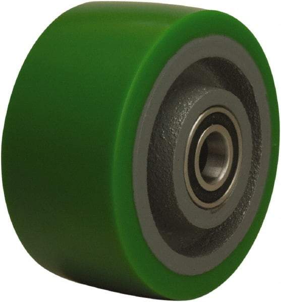 Hamilton - 4 Inch Diameter x 2 Inch Wide, Polyurethane on Cast Iron Caster Wheel - 750 Lb. Capacity, 2-1/2 Inch Hub Length, 1/2 Inch Axle Diameter, Sealed Precision Ball Bearing - A1 Tooling