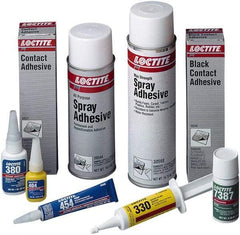 Loctite - 0.70 oz Bottle Clear Instant Adhesive - Series 435, 30 sec Working Time, 24 hr Full Cure Time, Bonds to Metal, Plastic & Rubber - A1 Tooling