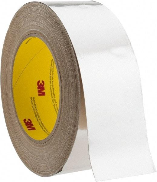 3M - 2" x 45m Silver Foil Tape - 3.25 mil, Acrylic Adhesive, Aluminum Foil Backing, 10 Lb/ln Tensile Strength, -30°F to 260°F, Series 3380 - A1 Tooling