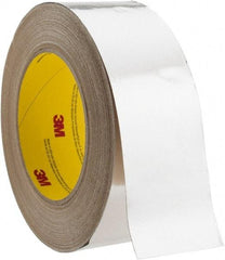 3M - 2" x 45m Silver Foil Tape - 3.25 mil, Acrylic Adhesive, Aluminum Foil Backing, 10 Lb/ln Tensile Strength, -30°F to 260°F, Series 3380 - A1 Tooling