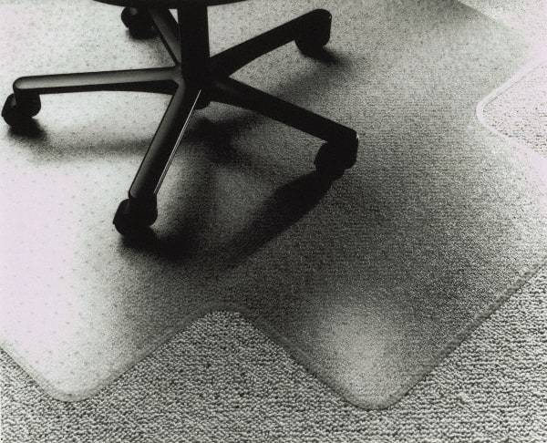 Ability One - 53" Long x 45" Wide, Chair Mat - Single Lip, Straight Edge Style - A1 Tooling