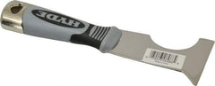 Hyde Tools - 2-1/2" Wide Stainless Steel Putty Knife - Stiff, Cushioned Grip Polypropylene Handle, 8" OAL - A1 Tooling