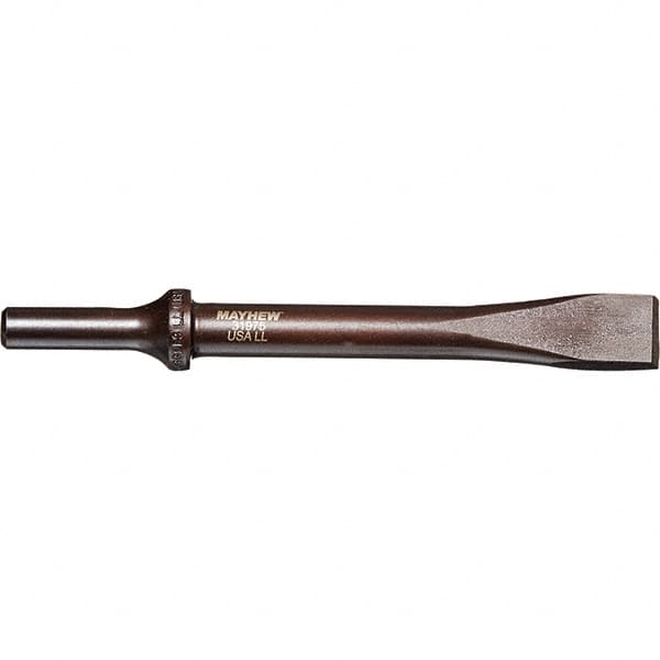 Mayhew - 1" Head Width, 8" OAL, Cold Chisel - Round Drive, Round Shank, Steel - A1 Tooling