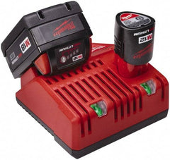 Milwaukee Tool - 12/18 Volt, 2 Battery Power Tool Lithium-Ion Battery Charger - M12 and M18 Not Included - A1 Tooling