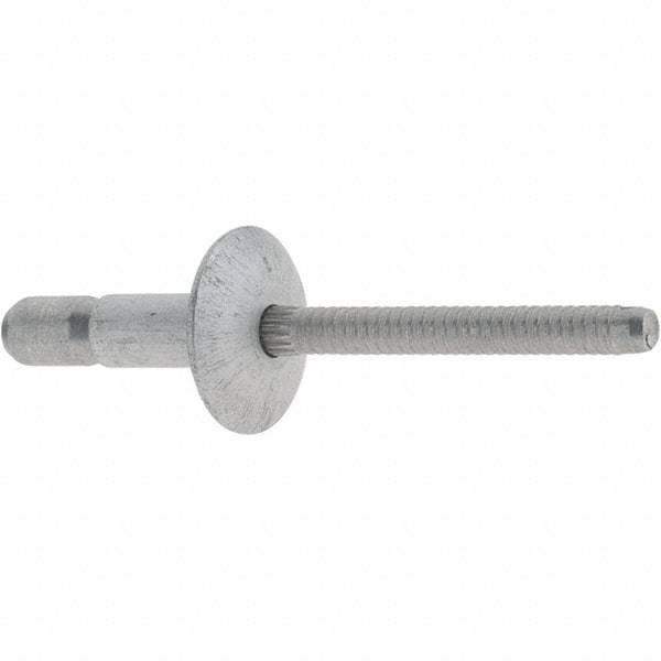 Marson - Truss Head Aluminum Structural Blind Rivet - Aluminum Mandrel, 0.062" to 0.27" Grip, 0.53" Head Diam, 0.191" to 0.201" Hole Diam, 0.415" Length Under Head, 3/16" Body Diam - A1 Tooling