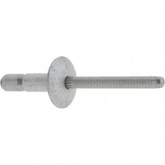 Marson - Truss Head Aluminum Structural Blind Rivet - Aluminum Mandrel, 0.062" to 0.27" Grip, 0.53" Head Diam, 0.191" to 0.201" Hole Diam, 0.415" Length Under Head, 3/16" Body Diam - A1 Tooling