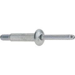 Marson - Protruding Head Steel Structural Blind Rivet - Steel Mandrel, 5/8" to 7/8" Grip, 0.49 to 0.53" Head Diam, 0.261" to 0.272" Hole Diam, 1/4" Body Diam - A1 Tooling