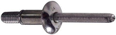 Marson - Protruding Head Steel Structural Blind Rivet - Steel Mandrel, 3/8" to 5/8" Grip, 0.49 to 0.53" Head Diam, 0.261" to 0.272" Hole Diam, 1/4" Body Diam - A1 Tooling