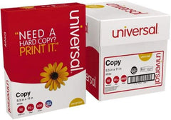 UNIVERSAL - 8-1/2" x 11" White Copy Paper - Use with Laser Printers, Copiers, Plain Paper Fax Machines - A1 Tooling