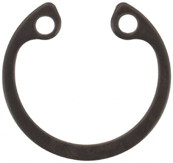 Rotor Clip - 0.025" Thick, Phosphate Finish, Steel Snap Internal Retaining Ring - 0.029" Groove Width, 0.011" Groove Depth, 0.397" Groove Diam, Grade 1060-1090 - A1 Tooling