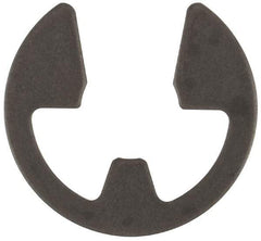 Rotor Clip - 0.21" Groove Diam, 1/4" Shaft Diam, Phosphate Steel, E Style External Retaining Rings - 0.029" Groove Width, 0.02" Groove Depth, 0.025" Ring Thickness, Grade 1060-1090 - A1 Tooling