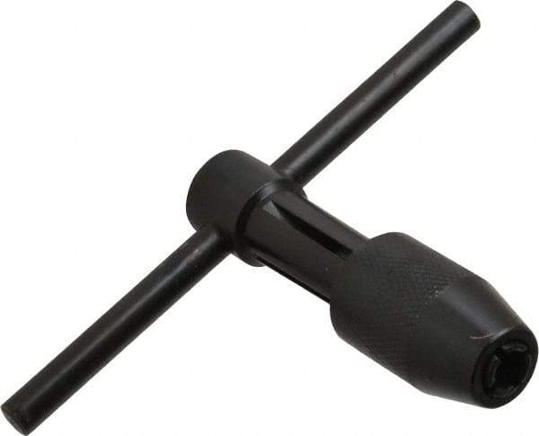 Cle-Line - 7/32 to 1/2" Tap Capacity, T Handle Tap Wrench - 3-5/8" Overall Length - A1 Tooling