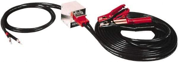 Associated Equipment - 25 Ft. Long, 500 Amperage Rating, Plug in Booster Cable - Black, 4 AWG Wire Guage - A1 Tooling