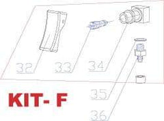 RivetKing - 3 to 6" Trigger Kit for Rivet Tool - Includes Trigger Valve, On/Off Base, O-Ring - A1 Tooling