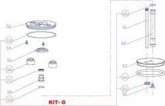 RivetKing - 3 to 6" Seal Kit for Rivet Tool - Includes O-Rings, Buffer, Seal Ring, Piston Ring - A1 Tooling