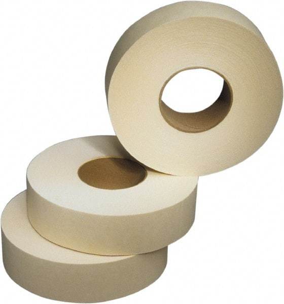 Ability One - 3" x 120 Yd Beige Rubber Adhesive Packaging Tape - Paper Backing, 2.2 mil Thick, Series Industrial Grade - A1 Tooling