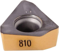 Iscar - HM390 TKCT0703 TR Grade IC810 Carbide Milling Insert - AlTiN/TiN Finish, 0.124" Thick, 0.228" Inscribed Circle, 0.51mm Corner Radius - A1 Tooling