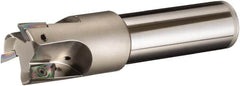 Sumitomo - 40mm Cut Diam, 32mm Shank Diam, 220mm OAL, Indexable Square Shoulder End Mill - AECT Inserts, Cylindrical Shank, 90° Lead Angle, Through Coolant, Series WaveMill - A1 Tooling