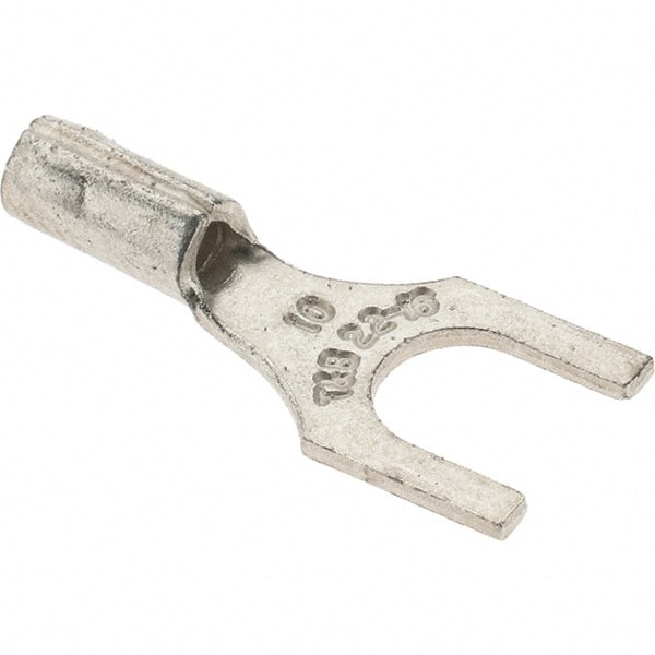 Value Collection - #10 Stud, 22 to 16 AWG Compatible, Noninsulated, Crimp Connection, Standard Fork Terminal - A1 Tooling