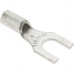 Value Collection - #8 Stud, 18 to 14 AWG Compatible, Noninsulated, Crimp Connection, Standard Fork Terminal - A1 Tooling