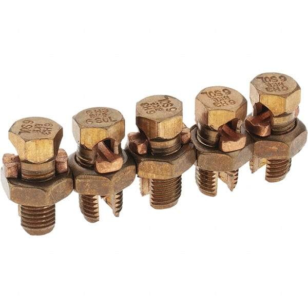 Value Collection - 10 to 6 AWG, Bronze Alloy, Split Bolt Connector - 15/32" Head Width - A1 Tooling