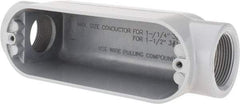 Value Collection - Form 85, C Body, 1-1/4" Trade, IMC, Rigid Aluminum Conduit Body - Oval - A1 Tooling