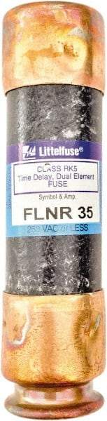 Value Collection - 125 VDC, 250 VAC, 35 Amp, Time Delay General Purpose Fuse - 3" OAL, 200 kA Rating, 13/16" Diam - A1 Tooling