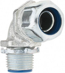 Value Collection - 3/8" Trade, Malleable Iron Threaded Angled FMC & Liquidtight Conduit Connector - Insulated - A1 Tooling