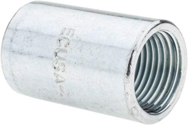 Value Collection - 1/2" Trade, Steel Threaded Straight Rigid/Intermediate (IMC) Conduit Coupling - A1 Tooling