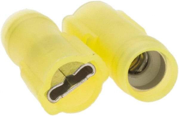 Value Collection - 12 to 10 AWG, Nylon, Fully Insulated, Female Wire Disconnect - 1/4" Wide Tab, Yellow - A1 Tooling