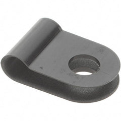 Value Collection - 1/8" Bundle Diam, 0.167" Hole, Nylon Clamp - Black - A1 Tooling